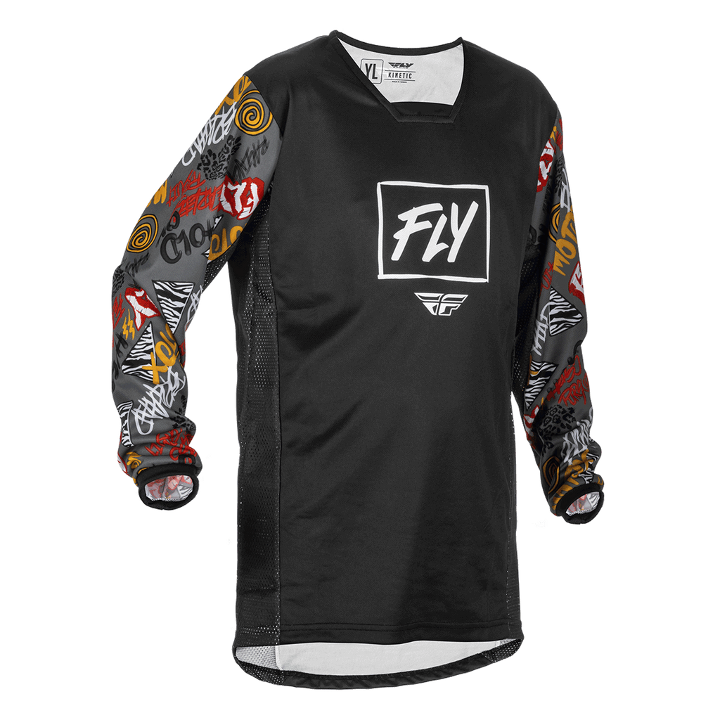 FLY Racing Youth Kinetic Rebel Jersey Kids Motocross Jersey